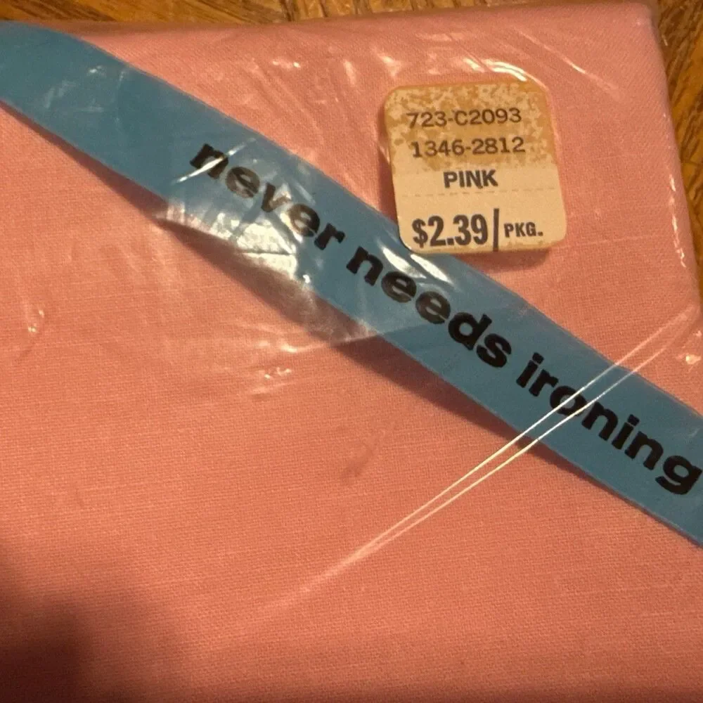 Vtg Sealed Penn-Prest Pink 2 Pillow Cases 42x36